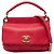 Borsa Chanel Small Caviar Business Affinity Top Handle Satchel rossa Rosso
