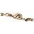 Collana con pendente luna strass placcato oro Gold Chanel CC D'oro - vista 4