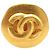 Orecchini a cerchio Chanel CC placcati oro D'oro - vista 2