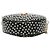 Saint Laurent Black Chevron Kalbsleder Polka Dot Round Vinyle Camera Bag Schwarz - Ansicht 3