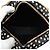 Saint Laurent Black Chevron Kalbsleder Polka Dot Round Vinyle Camera Bag Schwarz - Ansicht 4