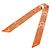 Hermès Kelly En Perles Seiden-Twilly-Schal Orange