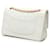 Borsa a tracolla Chanel Medium Classic Lambskin Double Flap bianca Bianco - vista 2