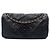 Borsa a tracolla Chanel Medium in vinile nero Rock and Chain