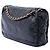 Borsa a tracolla Chanel Medium in vinile nero Rock and Chain - vista 2