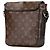 Borsa a tracolla Louis Vuitton Monogram Macassar Bass PM marrone - vista 2