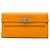 Cartera larga Kelly en Epsom naranja Hermès Carteras largas