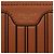 Pochette Louis Vuitton Neverfull Inside Out MM in pelle di vitello marrone - vista 5