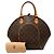 Borsa Louis Vuitton Monogram Ellipse MM Marrone - vista 8
