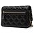 Borsa a tracolla Chanel Mini CC Quilted Lambskin Coco Clips Wallet on Chain nera Nero - vista 2