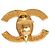 Orecchini a clip Chanel CC placcati oro e strass dorati D'oro - vista 3