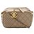 Borsa a tracolla Chanel Mini Quilted Lambskin Coco Boy in agnello dorato D'oro