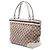 Tote Mayfair in tela GG Canvas Web bianca Gucci Bianco - vista 2