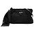 Borsa a tracolla nera Prada Tessuto Canapa Logo Bow Nero