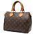 Borsa Boston Louis Vuitton Monogram Speedy 25 marrone - vista 2