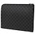 Clutch Bag Pochette Jour GM in Damier Graphite nero Louis Vuitton - vista 2