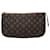 Pochette Louis Vuitton Monogram Mini Lin Bucket PM marrone