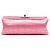 Borsa a tracolla Chanel Coco Croc Reissue 2.55 Double Flap in raso trapuntato rosa 224 - vista 3