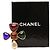 Spilla appuntata Chanel placcata in oro multicolore con Gripoix e perle finte D'oro - vista 5