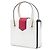 Mini borsa a mano Prada Mini Saffiano con chiusura Turnlock bianca Bianco - vista 2