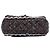 Borsa a tracolla Chanel Mini Rectangular Classic in tweed intrecciato con patta singola nera Nero - vista 3