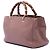 Borsa shopper Gucci Medium in pelle di vitello Bamboo rosa - vista 2