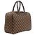 Borsa Louis Vuitton Damier Ebene Deauville marrone - vista 2