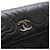 Tarjetero Chanel CC de piel gofrada negra con Camelia Negro - vista 4