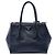 Blauer Prada Glace Calf Twin Pocket Double Handle Satchel