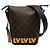 Borsa a tracolla Louis Vuitton Monogram LV Rubber Cruiser marrone