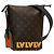 Borsa a tracolla Louis Vuitton Monogram LV Rubber Cruiser marrone - vista 2