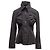 Schwarzes Dolce & Gabbana gerafftes Langarm-Button-Up-Oberteil Größe US S