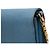 Borsa a tracolla Prada Saffiano Wallet On Chain Blu - vista 8
