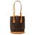 Petit Bucket Louis Vuitton Monogram marrón Castaño