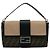 Borsa a tracolla convertibile Fendi Large Zucca Canvas Marrone