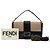 Borsa a tracolla convertibile Fendi Large Zucca Canvas Marrone - vista 12
