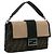 Borsa a tracolla convertibile Fendi Large Zucca Canvas Marrone - vista 2