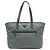 Borsa Tote Satchel Convertible con Zip Tessuto Prada Grigio