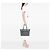 Borsa Tote Satchel Convertible con Zip Tessuto Prada Grigio - vista 6