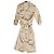 Medusa Vestido con cinturón de seda Champagne Versace Primavera/Verano 2005 Talla IT 40 Dorado