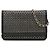 Borsa a tracolla Chanel Wallet on Chain in pelle borchiata nera Nero