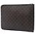 Pasta Executiva Louis Vuitton Monogram Poche Documents Portfolio Marrom - vista 2