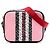 Borsa a tracolla per bambini Burberry TB Monogram Nylon Stripe rosa
