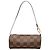 Borsa a mano pochette Papillon Louis Vuitton Damier Ebene marrone