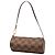 Borsa a mano pochette Papillon Louis Vuitton Damier Ebene marrone - vista 2