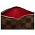 Borsa a mano pochette Papillon Louis Vuitton Damier Ebene marrone - vista 5