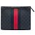 Clutch Gucci GG Supreme Web nera Nero