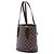 Bucket Borsa a secchiello Marais in Damier Ebene marrone Louis Vuitton - vista 2