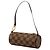 Borsa a mano pochette Papillon Louis Vuitton Damier Ebene marrone - vista 2
