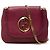 Borsa a tracolla con catena Gucci 1973 Small in vitello rosso